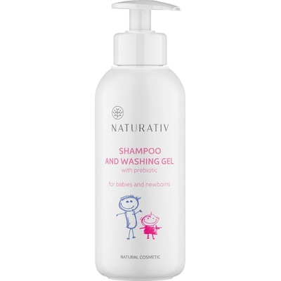 Naturativ Mom&Baby šampon a gel na mytí kojenců a novorozenců 250 ml