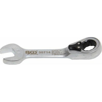 BGS technic Očkoplochý klíč 14 mm s ráčnou, extra krátký BGS 30714