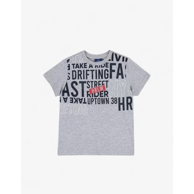 Chicco Boys Letters Tee Light Grey