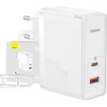 Baseus GaN5 Pro Wall charger USB-C + USB, 100W + 1m cable