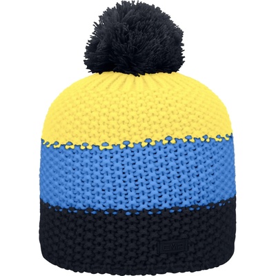 CMP Детска зимна шапка (beanie) Cmp Kid's Knitted Hat Beanie - Black Blue - размер One Size (904-5225-0111)