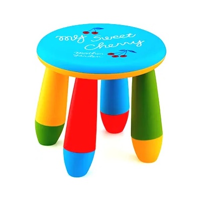 Horecano kids-ДЕТСКО ПЛАСТМАСОВО СТОЛЧЕ КРЪГ 4 цвята (lxs-302) (014313)