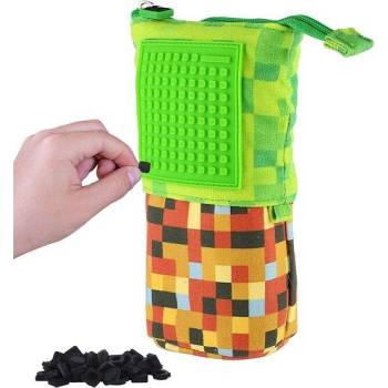 PIXIE CREW Pop Up калъф зелено-кафяв, малък панел