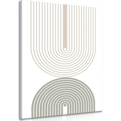 Obraz minimalistické duhy Mid-Century - 80x120