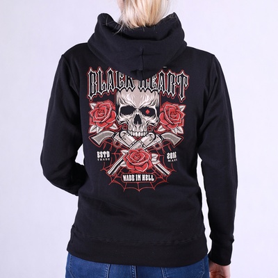 Black Heart GUN ROSE Černá