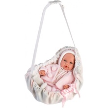 Llorens 63640 NEW BORN realistická bábätko so zvukom a mäkkým látkovým telom 36cm
