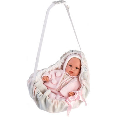 Llorens 63640 NEW BORN realistická bábätko so zvukom a mäkkým látkovým telom 36cm