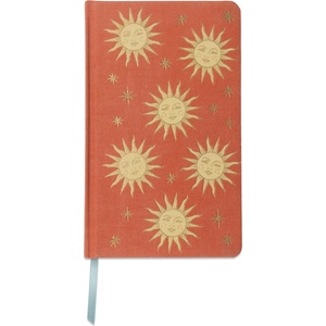 Designworks Тефтер Celestial Bookcloth Journal Terracotta Sun, 13 x 21 cm