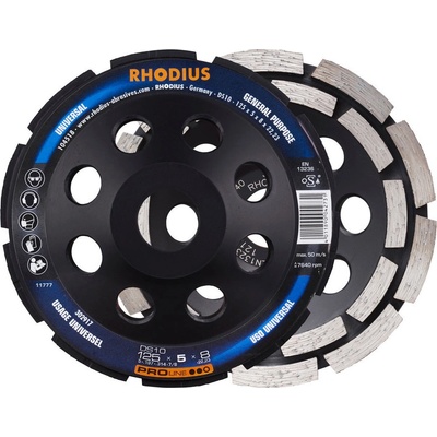 Rhodius Diamantový brusný hrnec 125 x 5,0 x 8,0 x 22,23 mm DS10 302917