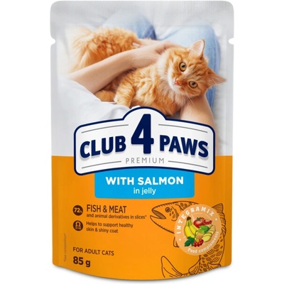 Club 4 Paws Premiu With salmon in jelly 85 g