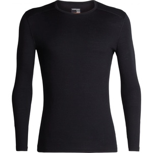 Icebreaker Мъжко мериносово термобельо Icebreaker 200 Oasis L/S Crewe Merino base layer - Black - размер XXL (015-0858-0215)