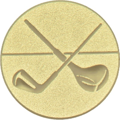 Emblém golf zlato 50 mm
