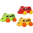 Teddies Autobus pre najmenších plast 26cm na voľný chod 3 farby 12m +