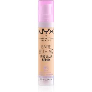 NYX Cosmetics Bare With Me Concealer Serum овлажняващ коректор 2 в 1 цвят 04 Beige 9, 6ml