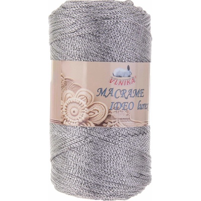 VLNIKA Příze Macrame Ideo Lurex Varianta: 7 stříbrná