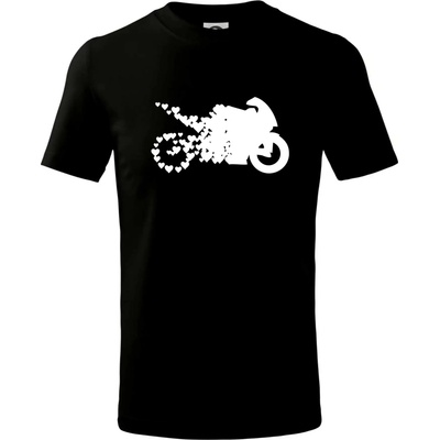 Moto loveTričko dětské bavlněné Černá