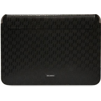 Image 1 of KARL LAGERFELD Калъф за лаптоп Karl Lagerfeld KLCS14SAKLHPK 14"", черен / черен, Saffiano Plaque (KF001654-0)