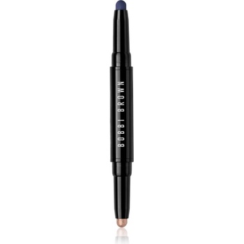 Bobbi Brown Long-Wear Cream Shadow Stick Duo сенки за очи в молив дуо цвят Silk / Rich Navy 1.6 гр