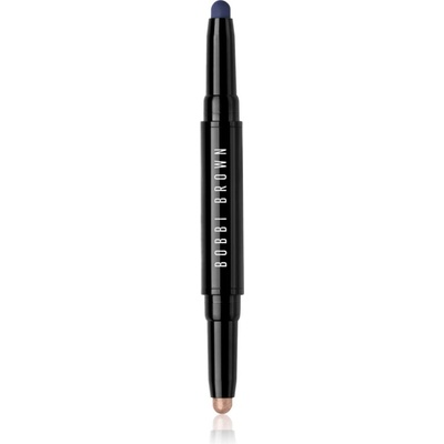 Bobbi Brown Long-Wear Dual-Ended Cream Shadow Stick сенки за очи в молив дуо цвят Silk / Rich Navy 1.6 гр