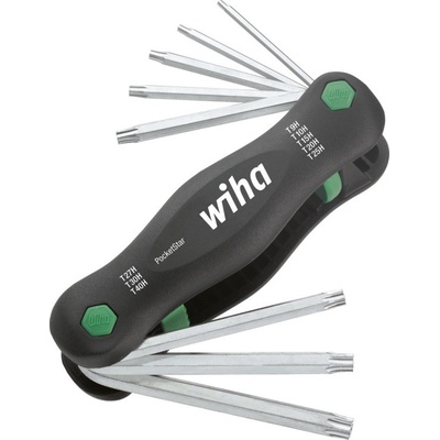 Sklopný držák PocketStar pro TORX s otvorem, 8dílný v blistru, WIHA, 25166
