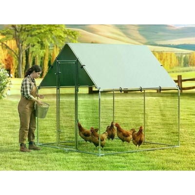 Výběh pro drůbež PAWHUT D51-435V04SR 2x2x2m