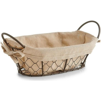 Košík na chléb, pečivo, ovoce COUNTRY STYLE, 26x17x9 cm, ZELLER béžová
