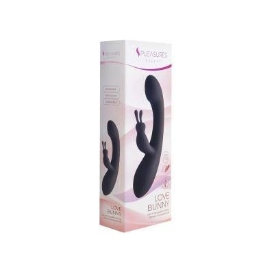 S Pleasures Вибратор заек S Pleasures Черен (18, 7 x 3, 5 cm)