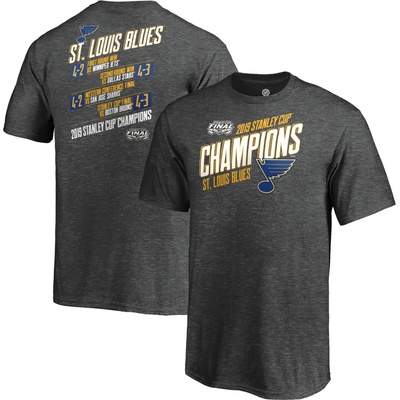 Fanatics Branded Detské tričko St. Louis Blues 2019 Stanley Cup Champions Hash Marks Schedule Tým St. Louis Blues
