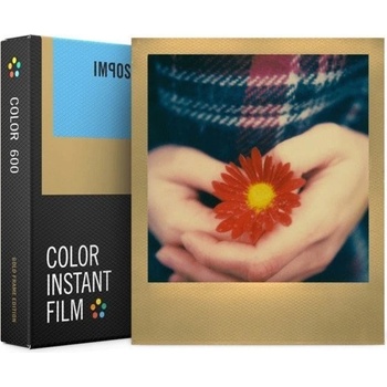 Impossible Color Film Polaroid 600/8ks Gold Frame