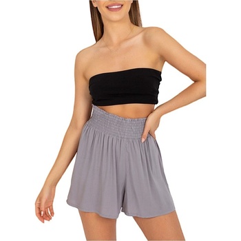 VZDUŠNÉ šortky D73761M62238KA-GREY ŠEDÉ