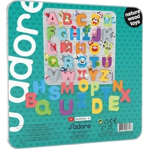  Детски дървен пъзел J′adore от 26 части - Букви ABC (JD821271) - baby