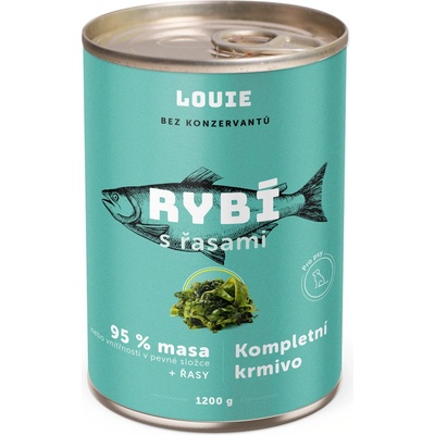 Louie Dog Rybí s řasami 1200 g