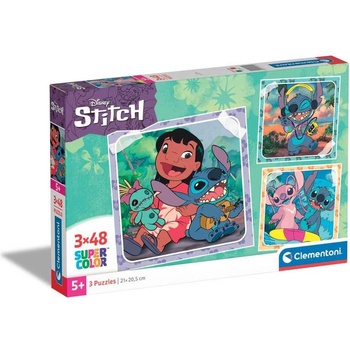 Clementoni 3x48ч. Пъзел Stitch