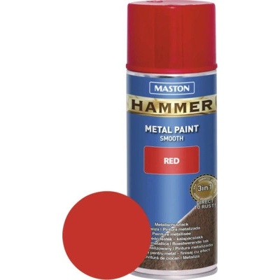 Maston Ochranná farba na kov v spreji Hammer červená hladká 400 ml