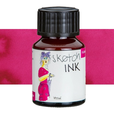 Rohrer & Klingner Sketchink Vroni lahvičkový inkoust růžový 50 ml RK42300050