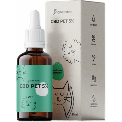 Cure Point CBD olej 5% bez příchuti 10 ml