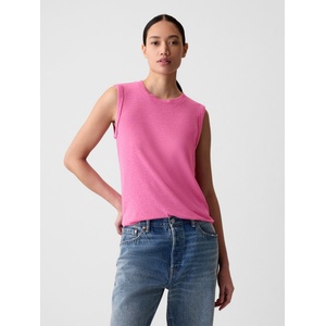 GAP Танк топ от лен GAP GAP | Rozov | ЖЕНИ | XXS