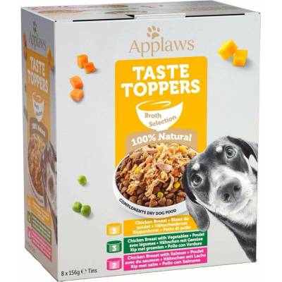 Applaws Dog Taste Toppers Broth Adult Multipack Mix receptúr 8 x 156 g