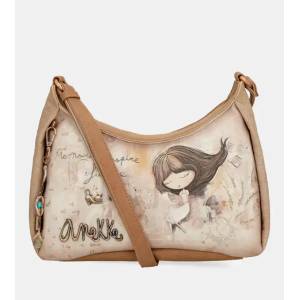 Anekke Дизайнерска crossbody дмска чанта ANEKKE MEMORIES с атрактивен принт и интересна форма
