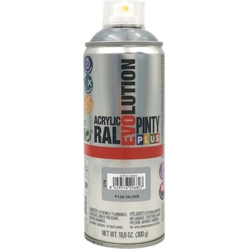 Novasol Akrylová barva ve spreji metalická 400ml P150 stříbrná