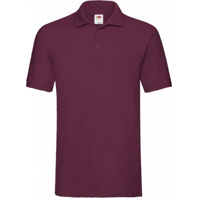 Fruit of the Loom polokošile Premium burgundy