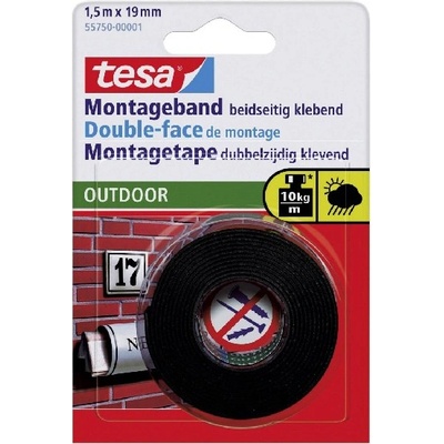 tesa Двустранна самозалепваща се лента TESA 55750 19mmx1, 5m на открито 7550060000 (7550060000)
