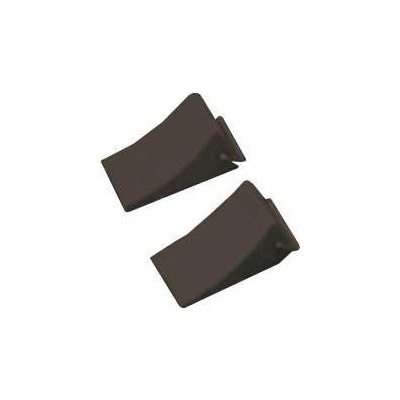 Klíny pod kola černé 2 ks