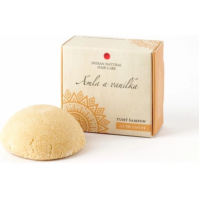 Indian Natural Hair Care Amla a vanilka tuhý šampon pro suché a poškozené vlasy 60 g