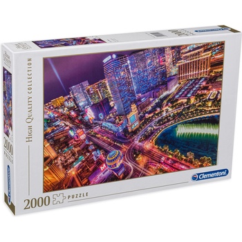 Clementoni Пъзел Clementoni от 2000 части - Лас Вегас (32555)