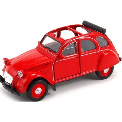Welly Diecast Citroen 2CV Covertible červený 1:34