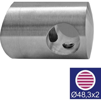 neuvedená Držiak výplne ľavý AISI316, d12/D48,3x2mm