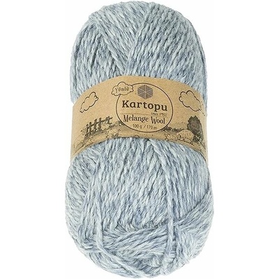 BELLATEX Melange Wool 100 g – 9001 melír modrý