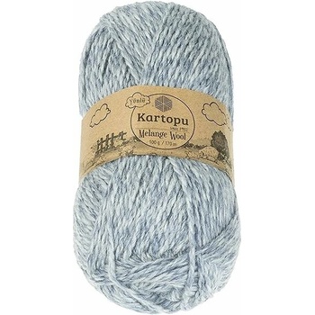 BELLATEX Melange Wool 100 g – 9001 melír modrý