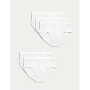 Marks & Spencer Памучни слипове, 5 бр. Marks & Spencer бял Marks & Spencer | Byal | МЪЖЕ | S
